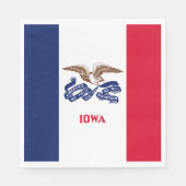 Staatsflagge Iowa Serviette (Vorderseite)