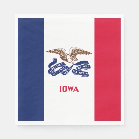 Staatsflagge Iowa Serviette (Vorderseite)