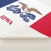 Staatsflagge Iowa Sherpadecke (3/4)