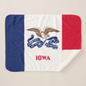 Staatsflagge Iowa Sherpadecke (Vorderseite (Horizontal))