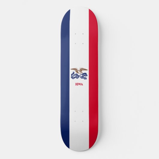 Staatsflagge Iowa Skateboard (Vorderseite)