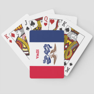 Staatsflagge Iowa Spielkarten