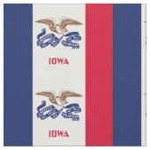Staatsflagge Iowa Stoff (Nahaufnahme)