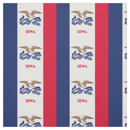 Staatsflagge Iowa Stoff (Muster)