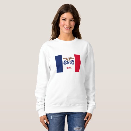 Staatsflagge Iowa Sweatshirt (Vorne ganz)
