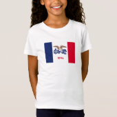 Staatsflagge Iowa T-Shirt (Vorderseite)