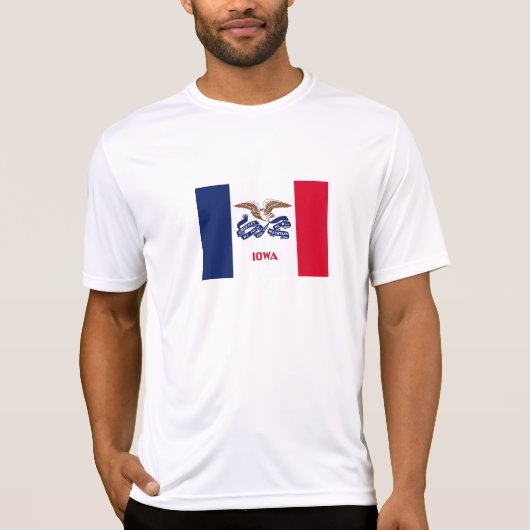 Staatsflagge Iowa T-Shirt (Vorderseite)