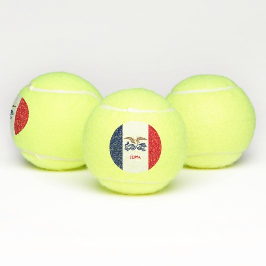 Staatsflagge Iowa Tennisbälle (Multi)