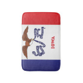 Staatsflagge Iowa, USA Badematte (Vorderseite Vertikal)