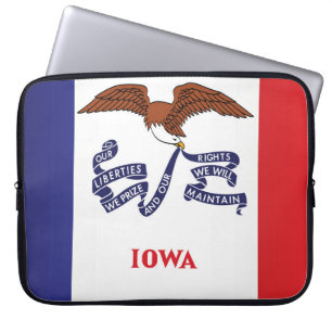 Staatsflagge Iowa, USA Laptopschutzhülle