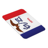 Staatsflagge Iowa, USA Magnet (Rechte Seite)