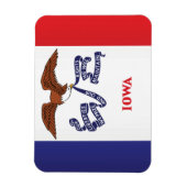 Staatsflagge Iowa, USA Magnet (Vertikal)