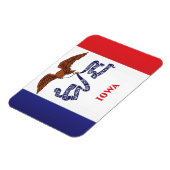 Staatsflagge Iowa, USA Magnet (Linke Seite)