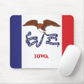 Staatsflagge Iowa, USA Mousepad (Mit Mouse)