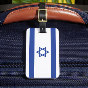 Staatsflagge Israels, Davidstern Judentum jüdisch Gepäckanhänger