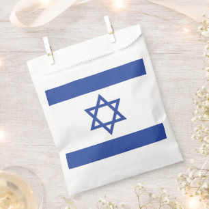 Staatsflagge Israels, Davidstern Judentum jüdisch Geschenktütchen