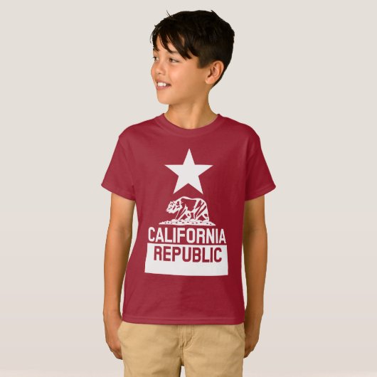 Staatsflagge KALIFORNIEN T-Shirt (Vorne ganz)