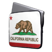 Staatsflagge Kaliforniens, USA Laptopschutzhülle (Vorderseite Links)