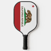 Staatsflagge Kaliforniens, USA Pickleball Schläger (Rückseite)