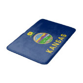 Staatsflagge Kansas Badematte (Schrägansicht)