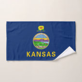 Staatsflagge Kansas Badhandtuch Set (Handtuch)