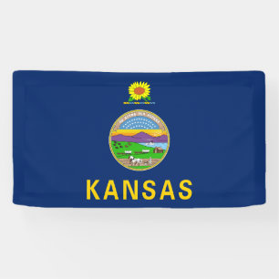 Staatsflagge Kansas Banner