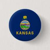 Staatsflagge Kansas Button (Vorderseite)