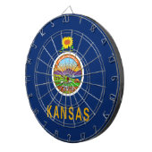 Staatsflagge Kansas Dartscheibe (Vorderseite rechts)
