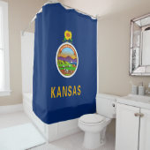 Staatsflagge Kansas Duschvorhang (Beispiel)