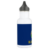 Staatsflagge Kansas Edelstahlflasche (Links)