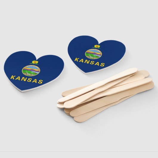 Staatsflagge Kansas Fächer (Non-assembled)