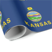 Staatsflagge Kansas Geschenkpapier (Rolleneckpunkt)