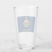 Staatsflagge Kansas Glas (Rückseite)