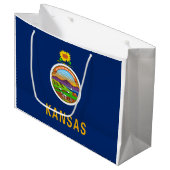 Staatsflagge Kansas Große Geschenktüte (Vorderseite Schrägansicht)