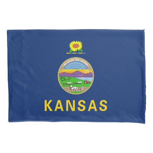 Staatsflagge Kansas Kissenbezug (Vorderseite)