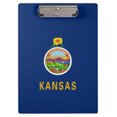 Staatsflagge Kansas Klemmbrett (Vorderseite)