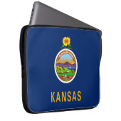 Staatsflagge Kansas Laptopschutzhülle (Vorne Rechts)