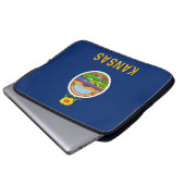 Staatsflagge Kansas Laptopschutzhülle (Vorne Knopf)