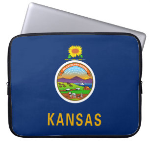 Staatsflagge Kansas Laptopschutzhülle