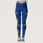 Staatsflagge Kansas Leggings (Vorderseite)