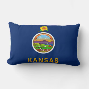 Staatsflagge Kansas Lendenkissen