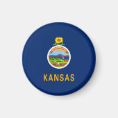 Staatsflagge Kansas Magnet (Vorne)