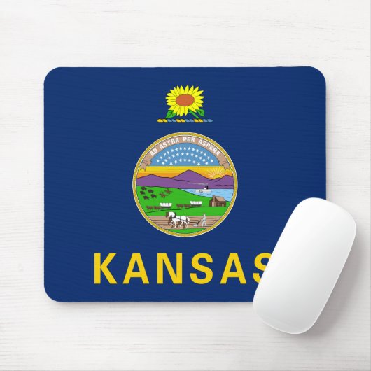 Staatsflagge Kansas Mousepad (Mit Mouse)