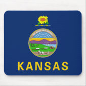 Staatsflagge Kansas Mousepad (Vorne)