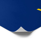 Staatsflagge Kansas Poster (Ecke)