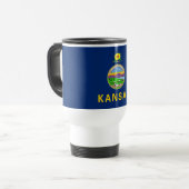 Staatsflagge Kansas Reisebecher (Vorderseite Links)