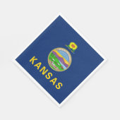 Staatsflagge Kansas Serviette (Ecke)