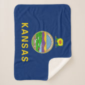 Staatsflagge Kansas Sherpadecke (Vorderseite)