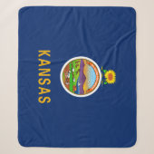 Staatsflagge Kansas Sherpadecke (Vorderseite)