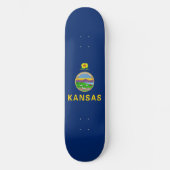 Staatsflagge Kansas Skateboard (Vorderseite)